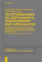 Georg G&auml;bel, Matthias Geigenfeind, Darius M&uuml;ller - Textforschung zu Septuaginta, Hebr&auml;erbrief und Apokalypse