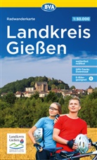 BVA Bike Media GmbH, BVA Bike Media GmbH, Giessen, Landkreis Gie&szlig;en - BVA Radwanderkarte Landkreis Gie&szlig;en 1:50.000, rei&szlig;- und wetterfest, GPS-Tracks Download, E-Bike geeignet