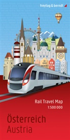 freytag &amp; berndt, freytag &amp; berndt - &Ouml;sterreich, Rail Travel Map 1:500.000, freytag & berndt