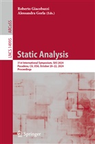 Roberto Giacobazzi, Gorla, Alessandra Gorla - Static Analysis