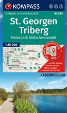 KOMPASS Wanderkarte 885 St. Georgen, Triberg, Naturpark S&uuml;dschwarzwald 1:25.000