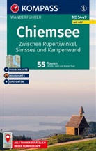 Monika G&ouml;bl, Walter Theil - KOMPASS Wanderf&uuml;hrer Chiemsee, Zwischen Rupertiwinkel, Simssee und Kampenwand, 55 Touren mit Extra-Tourenkarte