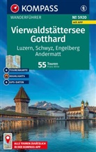 Franz Wille - KOMPASS Wanderf&uuml;hrer Vierwaldst&auml;ttersee, Gotthard, 55 Touren mit Extra-Tourenkarte