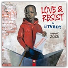 Flame Tree Publishing - Tvboy: Love & Resist! Wall Calendar 2026 (Art Calendar)