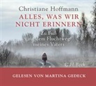 Christiane Hoffmann, Martina Gedeck - Alles, was wir nicht erinnern, CD-ROM (H&ouml;rbuch)