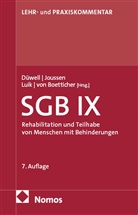 Arne von Boetticher, Franz Josef D&uuml;well, Jacob Joussen, Steffen Luik, Steffen Luik u a - Sozialgesetzbuch IX: SGB IX