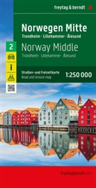 freytag &amp; berndt, freytag &amp; berndt - Norwegen Mitte, Stra&szlig;en- und Freizeitkarte 1:250.000, freytag & berndt