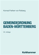 Konrad Freiherr von Rotberg, Konrad Freiherr von Rotberg - Gemeindeordnung Baden-W&uuml;rttemberg