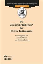 Julia Burkhardt, Lutter, Christina Lutter - Die Denkw&uuml;rdigkeiten der Helene Kottannerin