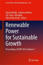 Atif Iqbal, Hasmat Malik, Sukumar Mishra, Y R Sood et al, Y.R. Sood, Taha Selim Ustun - Renewable Power for Sustainable Growth