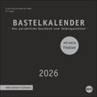 Premium-Bastelkalender schwarz klein 2026
