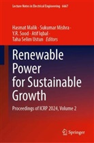 Atif Iqbal, Hasmat Malik, Sukumar Mishra, Y R Sood et al, Y.R. Sood, Taha Selim Ustun - Renewable Power for Sustainable Growth