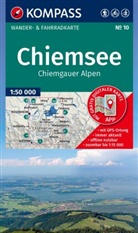 KOMPASS Wanderkarte 10 Chiemsee, Chiemgauer Alpen 1:50.000