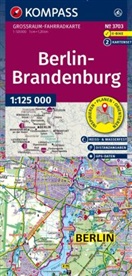 KOMPASS Gro&szlig;raum Fahrradkarte 3703 Berlin-Brandenburg 1:125.000