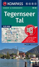 KOMPASS Wanderkarte 08 Tegernseer Tal 1:25.000