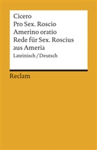 Cicero, Marcus T Cicero, Gerhard Kr&uuml;ger, Gerhar Kr&uuml;ger, Gerhard Kr&uuml;ger - Pro Sex. Roscio Amerino oratio / Rede f&uuml;r Sextus Roscius aus Ameria. Lateinisch/Deutsch