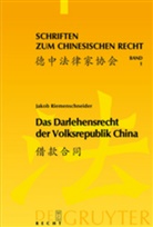 Jakob Riemenschneider - Das Darlehensrecht der Volksrepublik China
