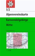 Deutsche Alpenverein, Deutscher Alpenverein, Deutscher Alpenverein e V, Deutscher Alpenverein, Deutscher Alpenverein e.V. - Alpenvereinskarten: Karwendelgebirge, Mitte