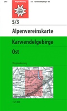 Deutsche Alpenverein, Deutscher Alpenverein, Deutscher Alpenverein e V, Deutscher Alpenverein, Deutscher Alpenverein e.V. - Alpenvereinskarten: Karwendelgebirge - &Ouml;stliches Blatt