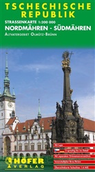 Klau H&ouml;fer, Klaus H&ouml;fer - H&ouml;fer Stra&szlig;enkarten: H&ouml;fer Stra&szlig;enkarte Tschechische Republik, Nordm&auml;hren-S&uuml;dm&auml;hren