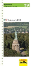 Geobasisdaten: Land NRW, Geobasisdaten Land NRW, Geobasisdaten: Land NRW - GeoMap Karten: Hermannsland mit Eggeweg und Hermannsweg Blatt 39, topographische Wanderkarte NRW