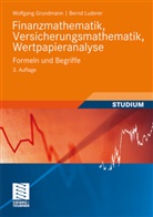 Grundman, Wolfgan Grundmann, Wolfgang Grundmann, Luderer, Bernd Luderer - Finanzmathematik, Versicherungsmathematik, Wertpapieranalyse