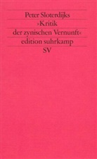 Peter Sloterdijk - Peter Sloterdijks 'Kritik der zynischen Vernunft'