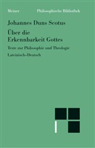 Johannes Duns Scotus, Johannes Duns Scotus, Hans Kraml, Gerhar Leibold, Gerhard Leibold, Vladimir Richter - &Uuml;ber die Erkennbarkeit Gottes