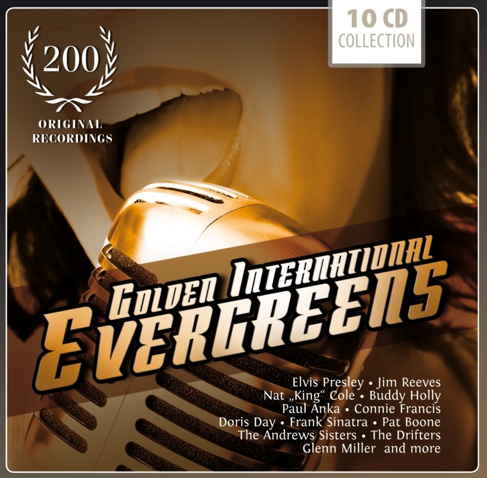 Golden International Evergreens 10 CDs