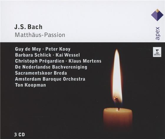 Guy De Mey, Peter Kooy, Barbara Schlick, Christoph Prégardien, … - Matthäus Passion Bwv244 3 CD