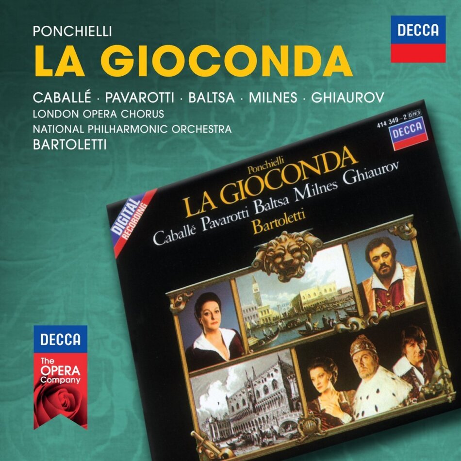 London Opera Chorus, Amilcare Ponchielli (1834-1886), Montserrat Caballé, Luciano Pavarotti, Agnes Baltsa, … - La Gioconda 3 CDs