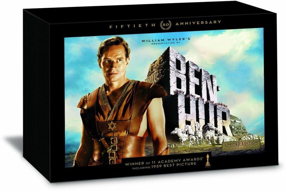 Ben-Hur (1959) with Book, 50th Anniversary Edition, Ultimate Collector's Edition, Limited Edition, 5 DVDs