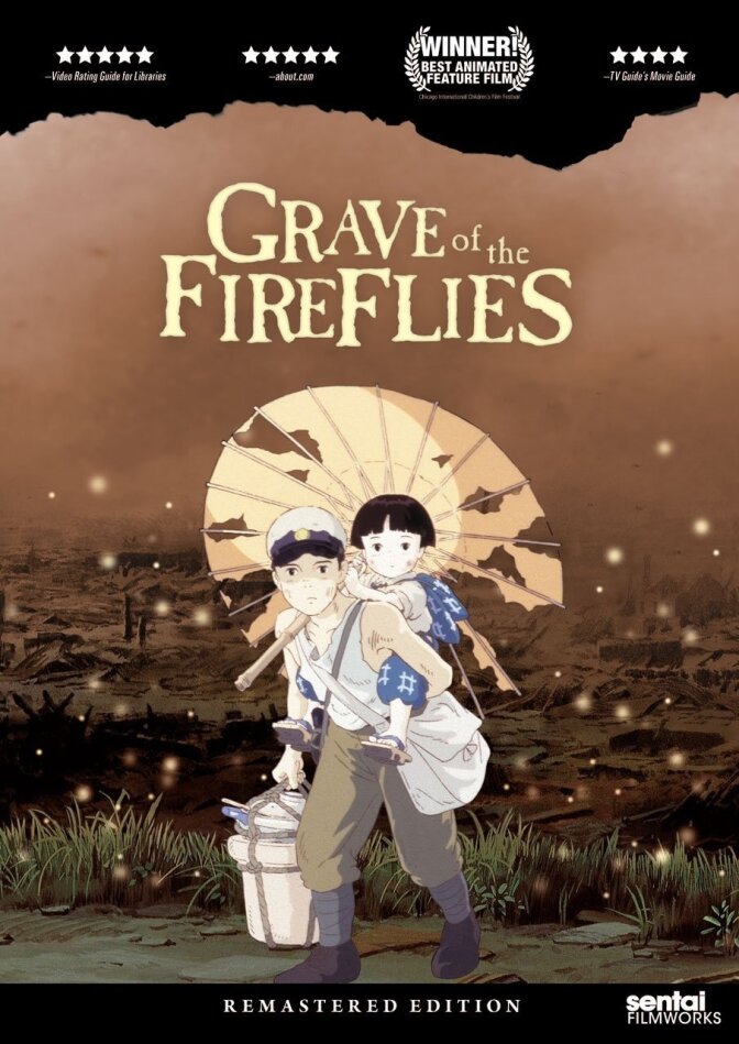 Grave of the Fireflies (1988) Remastered, 2 DVDs