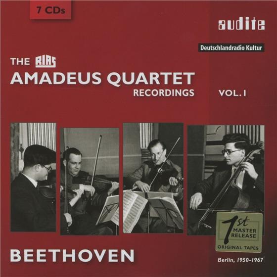 Amadeus Quartet & Ludwig van Beethoven (1770-1827) - Rias Amadeus Quartet Recordings Vol. 1 7 CDs