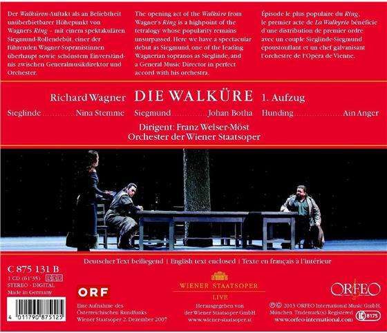 Nina Stemme, Ain Anger, Johan Botha, Franz Welser-Möst, … - Walkuere - Live Recording 2. Dezember 2007, Wiener Staatsoper