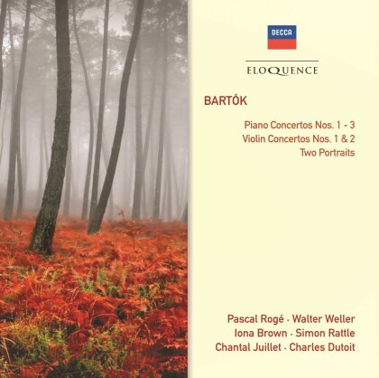 Pascal Rog&eacute;, Walter Weller, Iona Brown, Sir Simon Rattle, Chantal Juillet, &hellip; - Piano Concertos Nos. 1-3, Violin Concertos Nos. 1 & 2, Two Portraits (2 CDs)