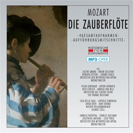 Lucine Amara, Jerome Hines, Roberta Peters, Sir Thomas Beecham, … - Die Zauberflöte - Mp3 - 4 Gesamtaufnahmen - Aufführungsmitschnitte 2 CD