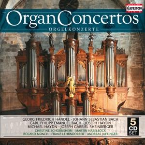 Georg Friedrich Händel (1685-1759), Johann Sebastian Bach (1685-1750), Div, Christine Schornsheim, Martin Haselböck, … - Orgelkonzerte 5 CDs