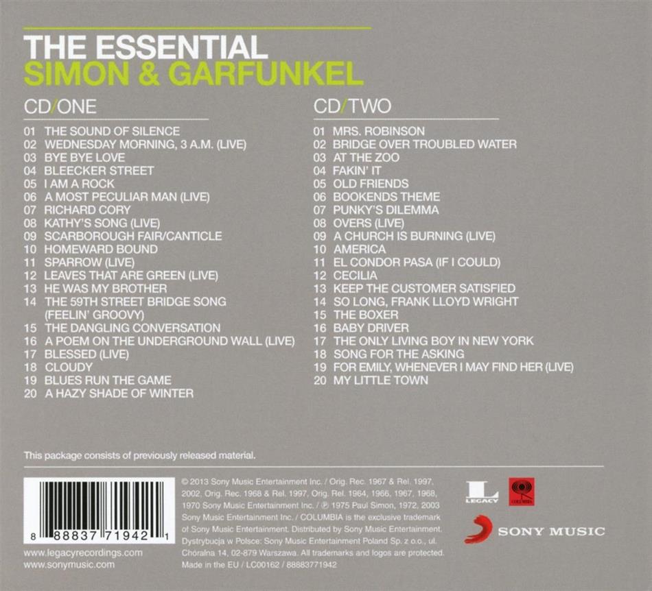 Simon & Garfunkel - Essential Simon & Garfunkel - 2013 2 CDs