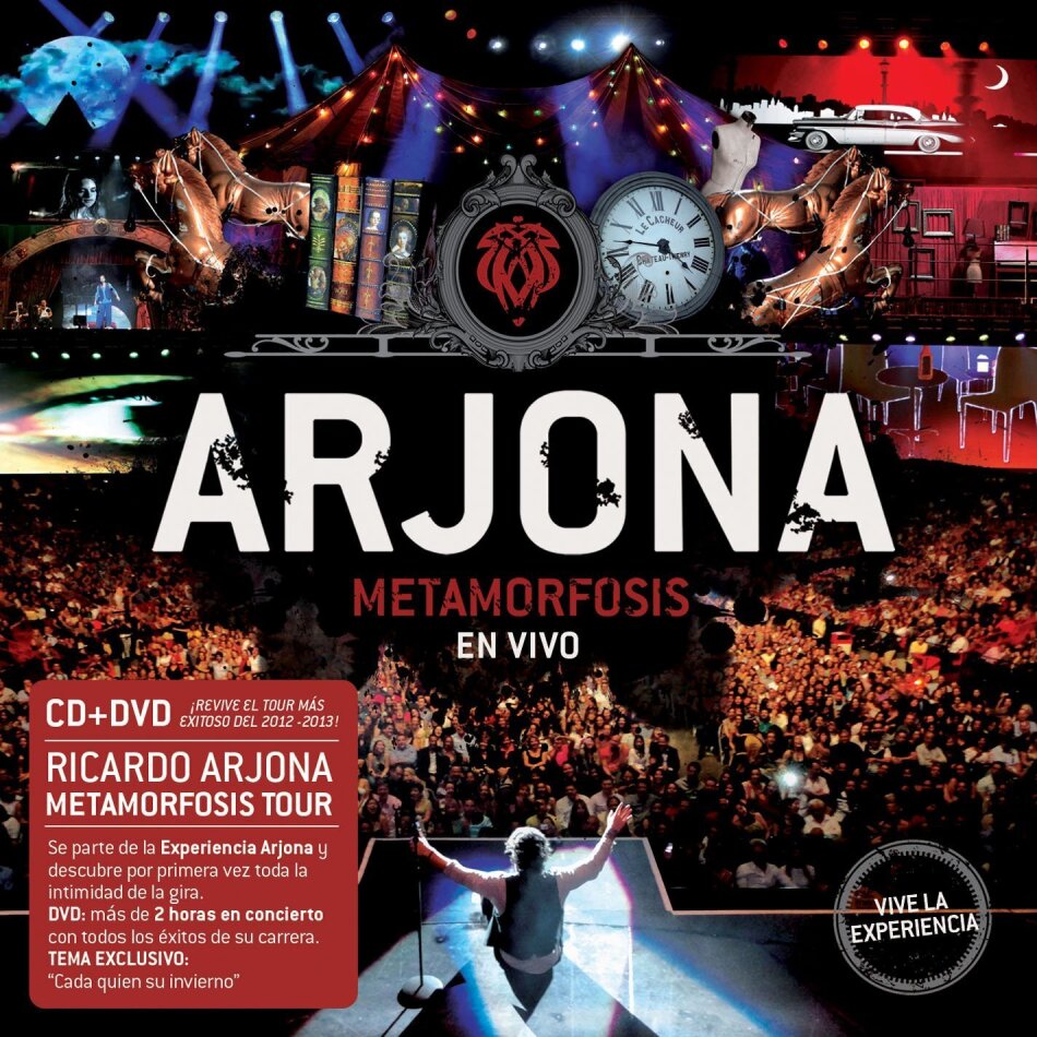 Ricardo Arjona - Arjona Metamorfosis CD + DVD