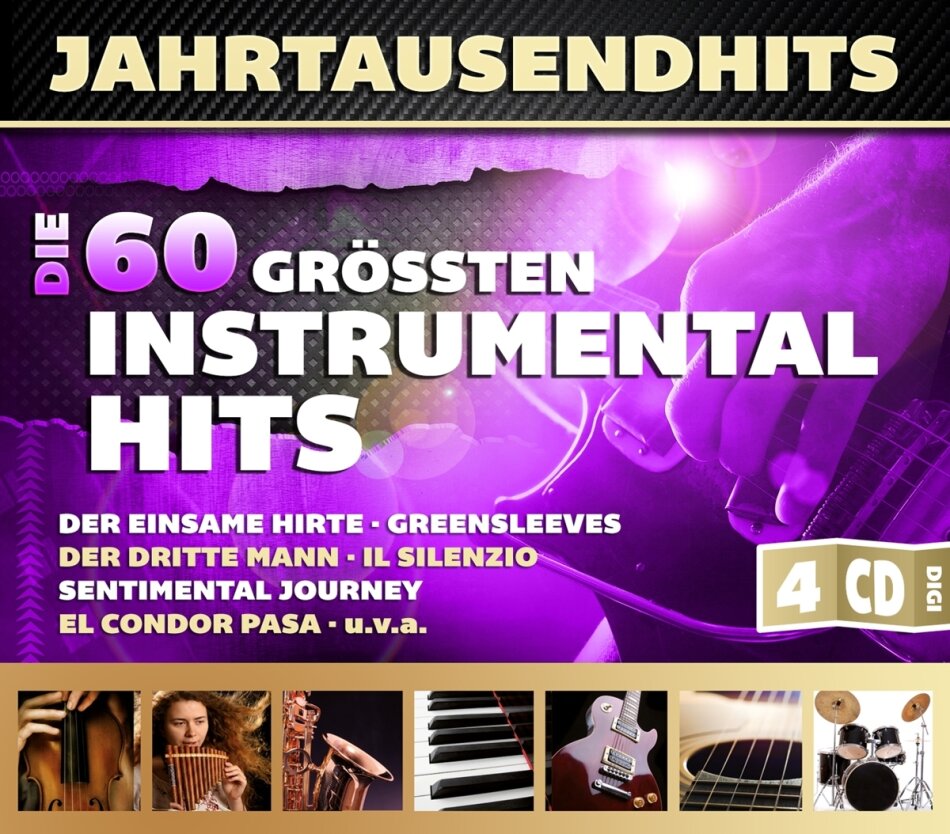Die 60 Größten Instrumentalhits - Various - Jahrtausendhits 4 CDs
