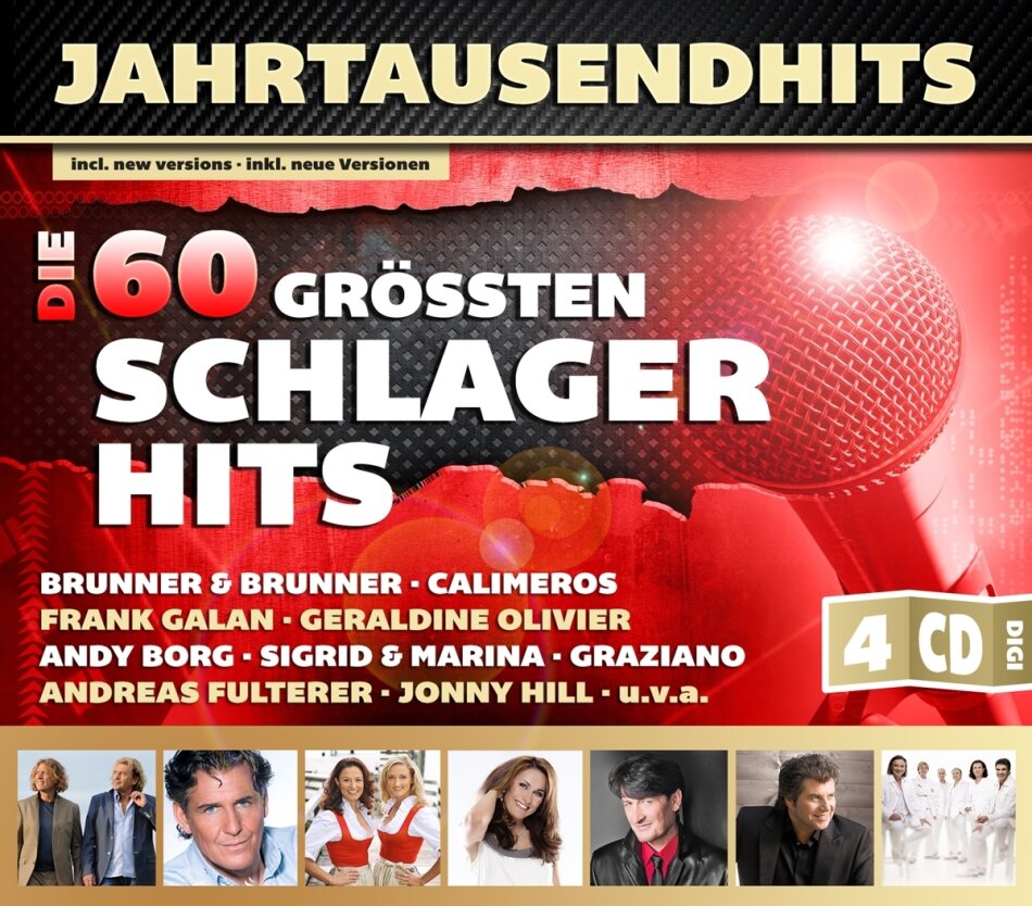 Jahrtausendhits - Die 60 Größten Schlagerhits 4 CDs