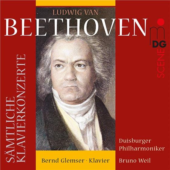 Ludwig van Beethoven (1770-1827), Bruno Weil, Bernd Glemser & Duisburger Philharmoniker - Sämtliche Klavierkonzerte - Complete Piano Concertos 3 CD