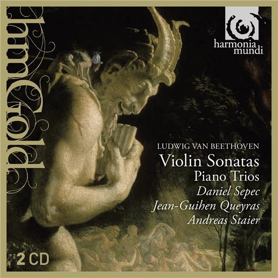 Jean-Guihen Queyras, Andreas Staier (*1955), Ludwig van Beethoven (1770-1827) & Daniel Sepec - Sonatas / Trios (1919+1955) 2 CD
