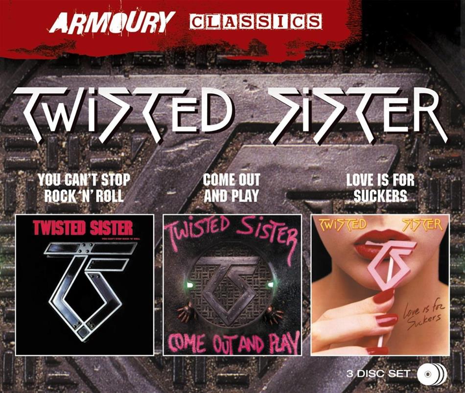 Twisted Sister - You Can't Stop Rock'n'Roll / Come Out & Play / Love Is For Suckers 3 CD