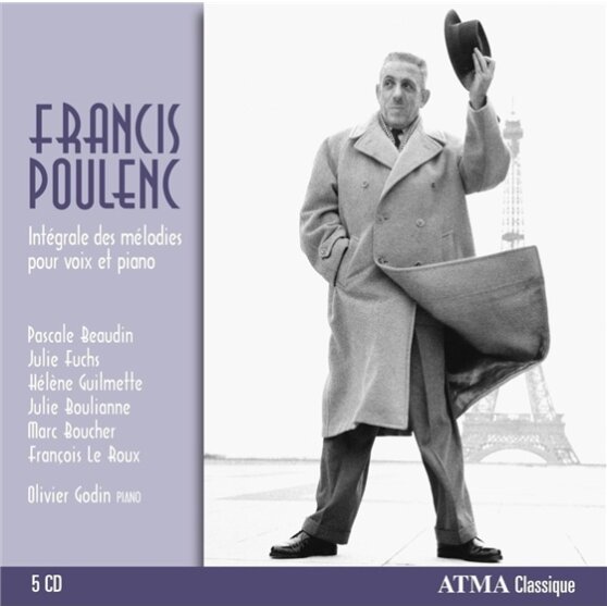 Francis Poulenc (1899-1963), Pascale Beaudin, Julie Fuchs, Helene Guilmette, Julie Boulianne, … - Integrale Des Melodies Pour Voix Et Piano 5 CDs