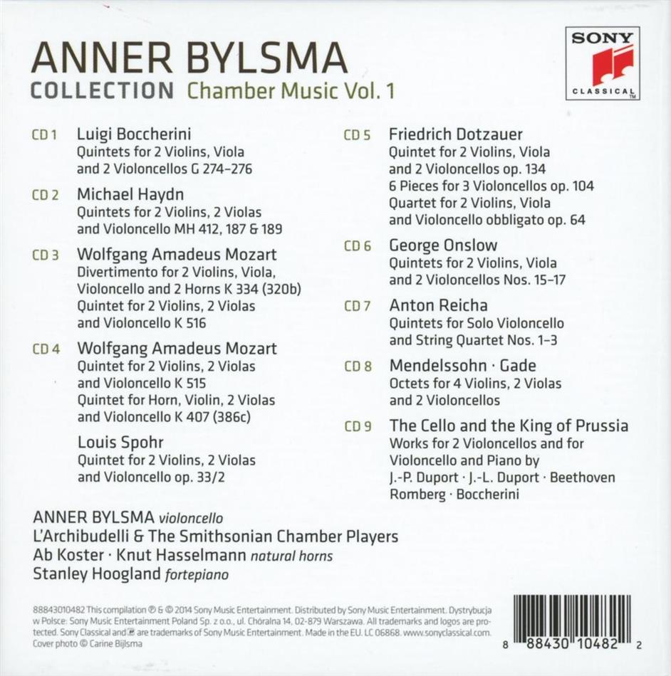 Anner Bylsma - Anner Bylsma Plays Chamber Music Vol. 1 9 CD - Audio-CD