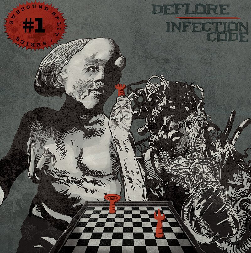 Deflore & Infection Code - Subsound Split Series 1 LP