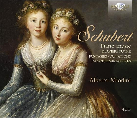 Franz Schubert (1797-1828) & Alberto Miodini - Piano Music - Klavierstücke, Fantaasies, Variations, Dances, Miniatures 4 CDs