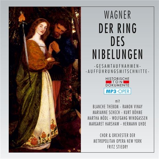 Richard Wagner (1813-1883), Blanche Thebom, Ramon Vinay, Marianne Schech, … - Der Ring Des Nibelungen - MP3-Oper - Gesamtaufnahmen - Aufführungsmitschnitte 2 CDs